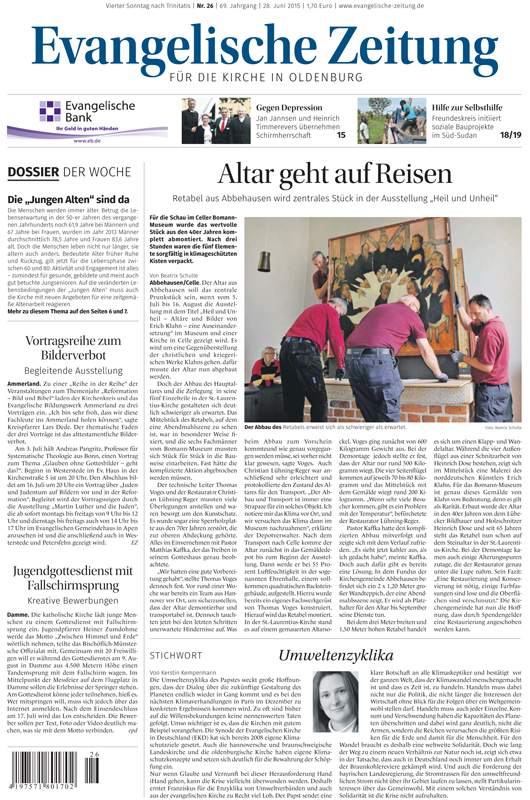 Evangelische Zeitung - Schnupperabonnement